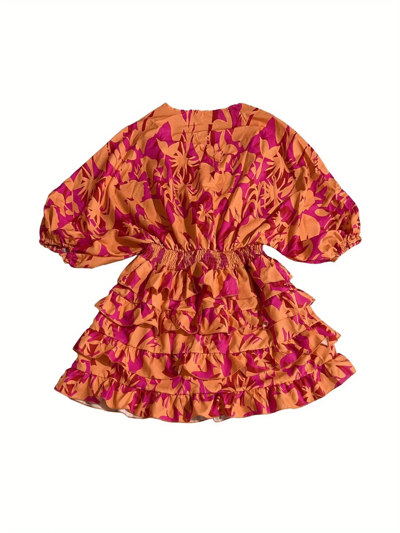 Bohemian Print High Waist Mini Dress Toshe Women's Fashions