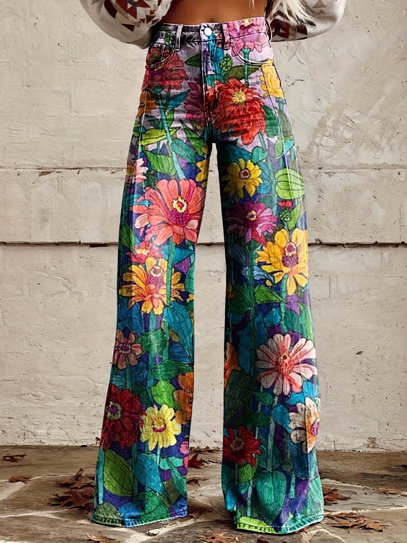 Bold Printed Wide-Leg Pants – Lightweight, Flowy & Statement-Making