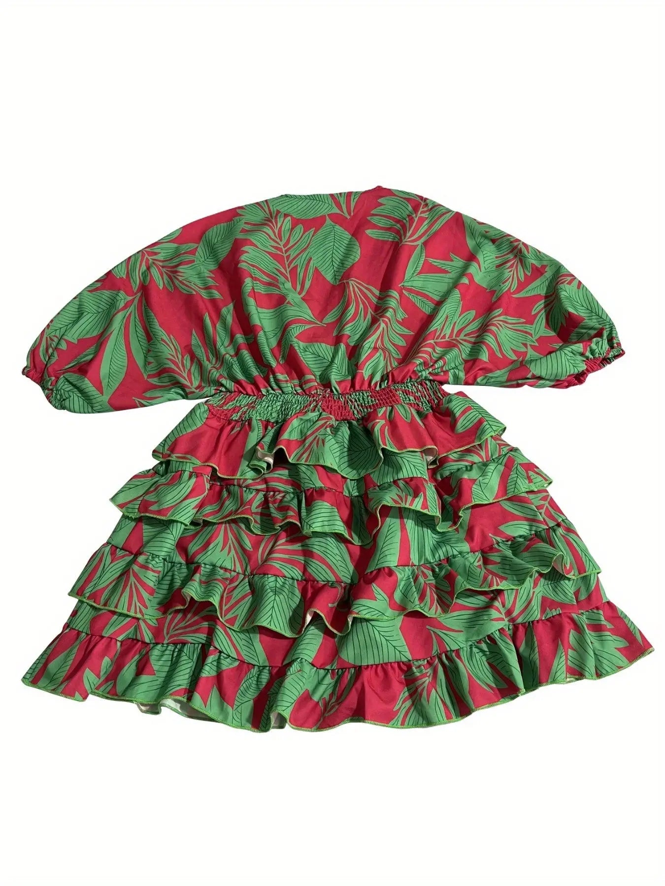 Bohemian Print High Waist Mini Dress Toshe Women's Fashions