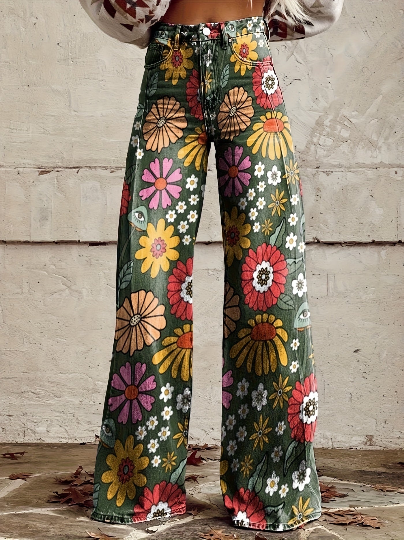 Bold Printed Wide-Leg Pants – Lightweight, Flowy & Statement-Making