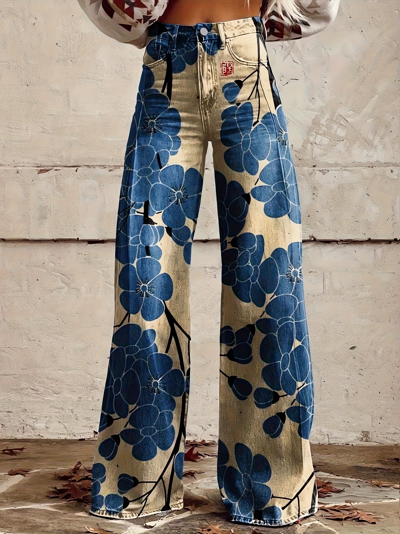 Bold Printed Wide-Leg Pants – Lightweight, Flowy & Statement-Making