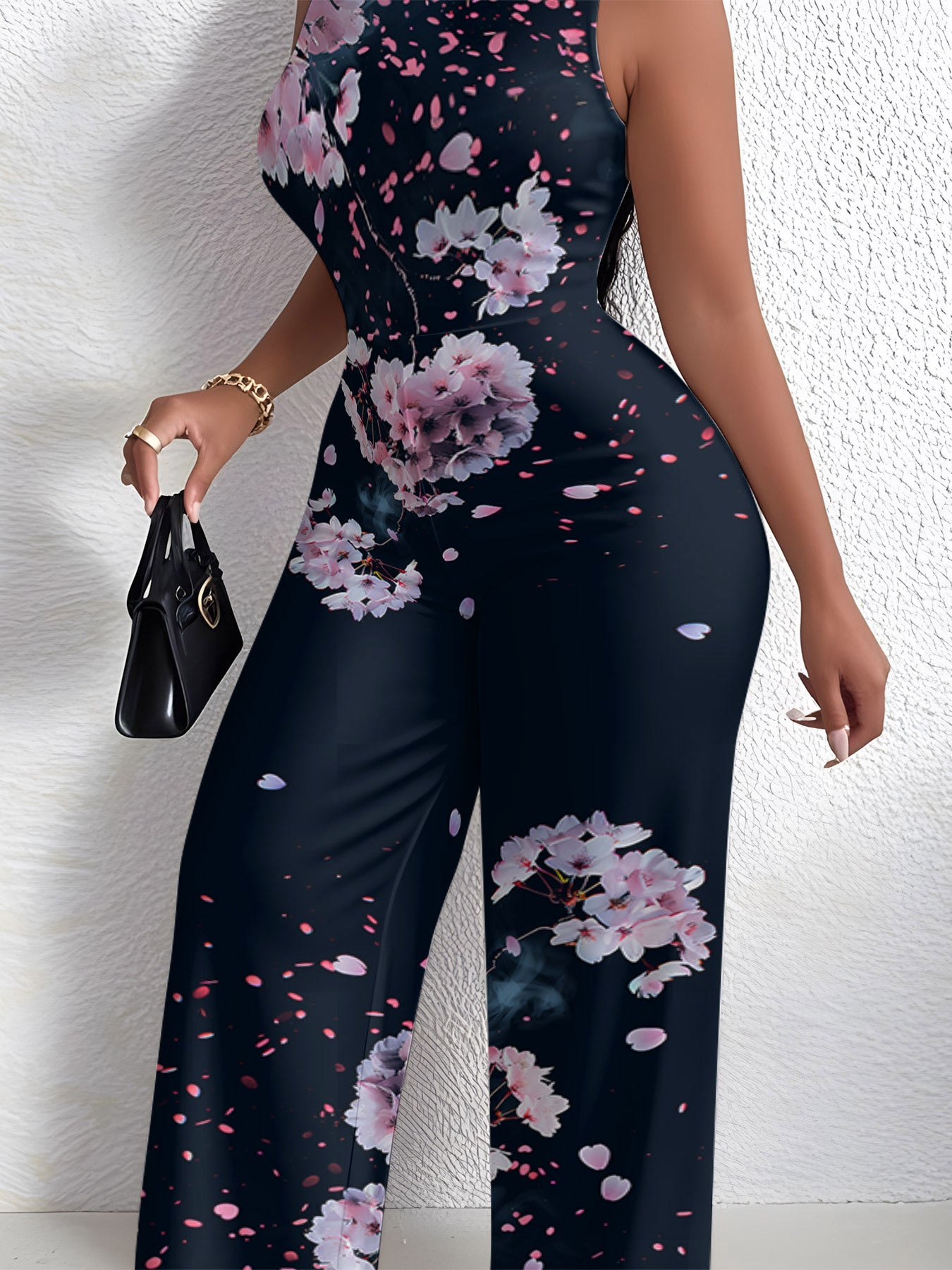 Bright Multi-Print Sleeveless Jumpsuit – Trendy, Wide-Leg & Eye-Catching