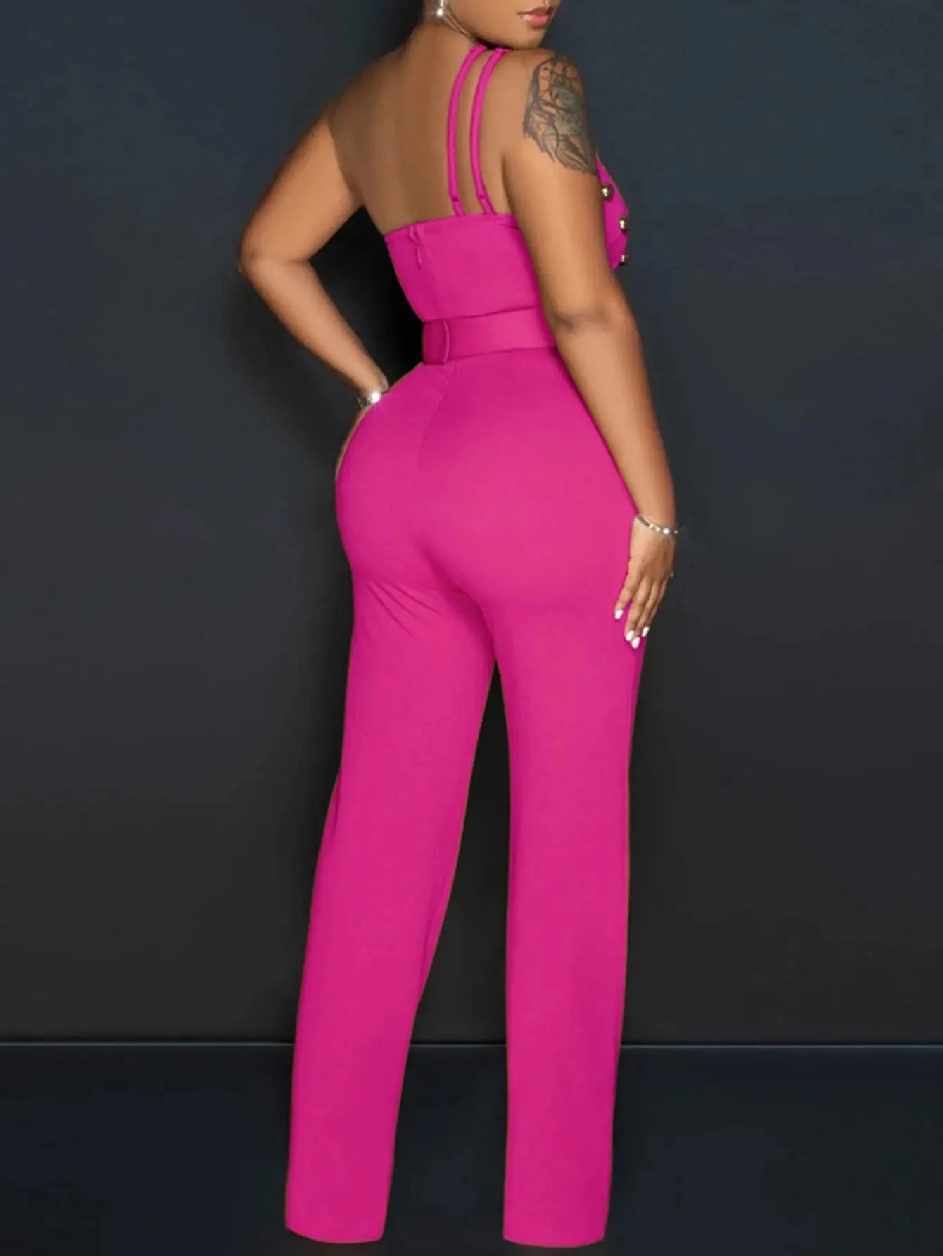 vintage rhinestone  jumpsuit Toshe Womens Fashion