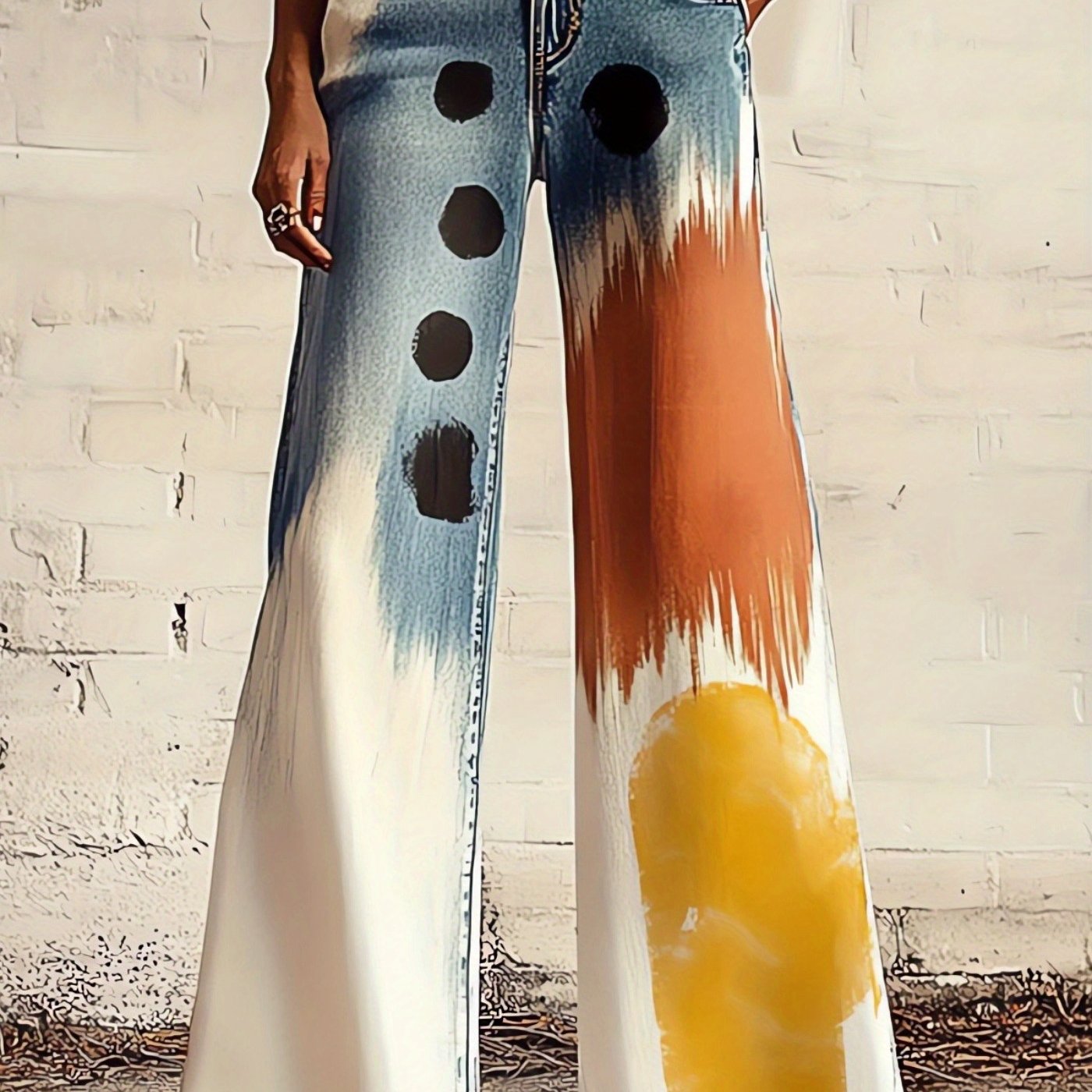Bold Printed Wide-Leg Pants – Lightweight, Flowy & Statement-Making