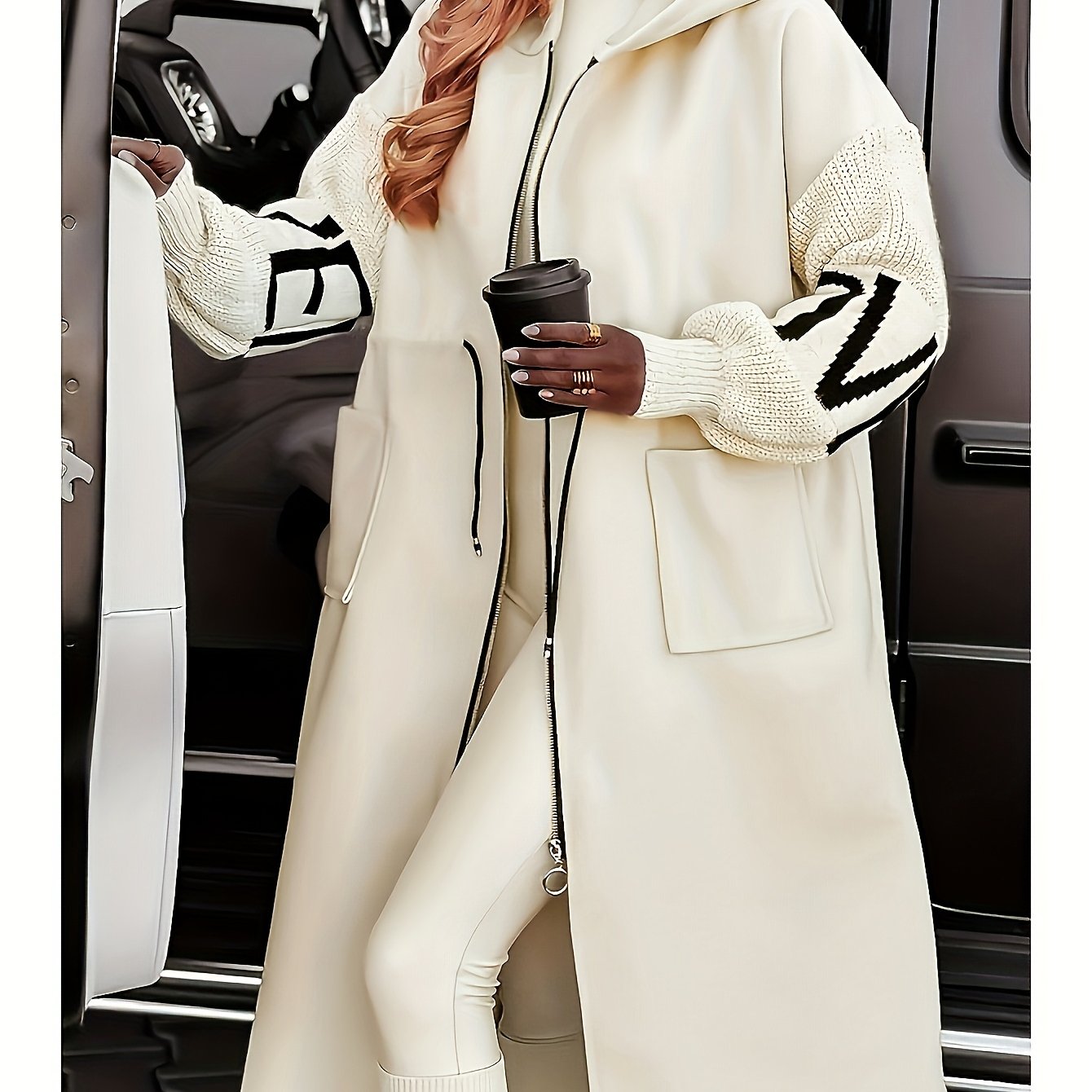 Cozy Oversized Knit Hoodie Cardigan