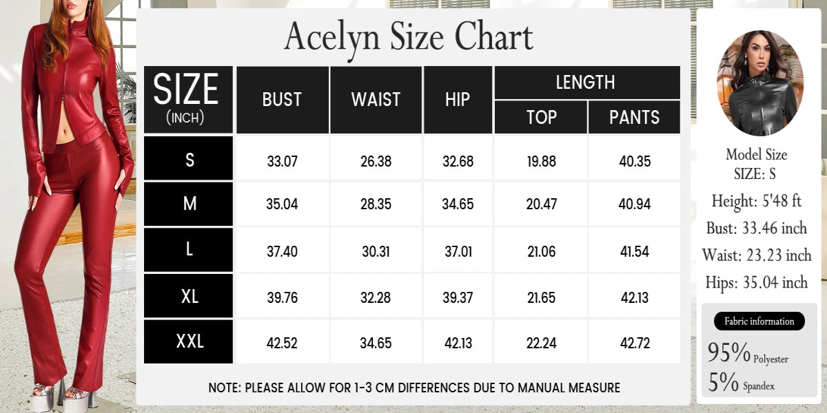 Sexy Zip Top & Flared Pants Sweatsuit Winter Matching Set