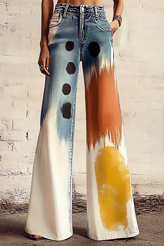 Bold Printed Wide-Leg Pants – Lightweight, Flowy & Statement-Making