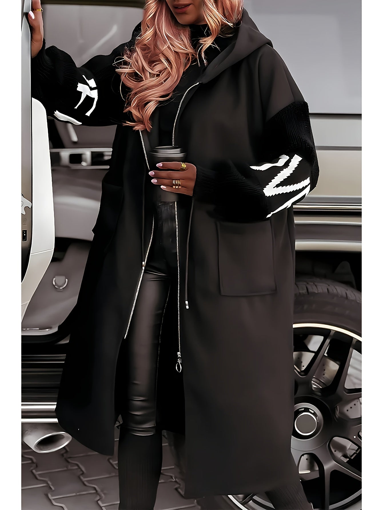 Cozy Oversized Knit Hoodie Cardigan