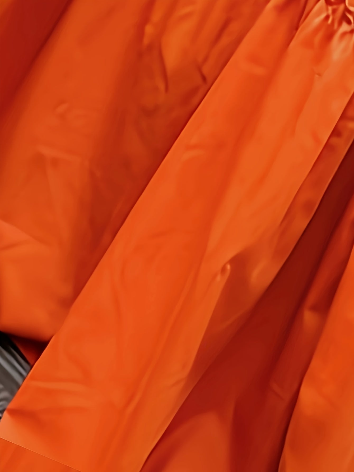 Bright Orange Cinched Waist Midi Dress – Flowy, Feminine & Sun-Kissed