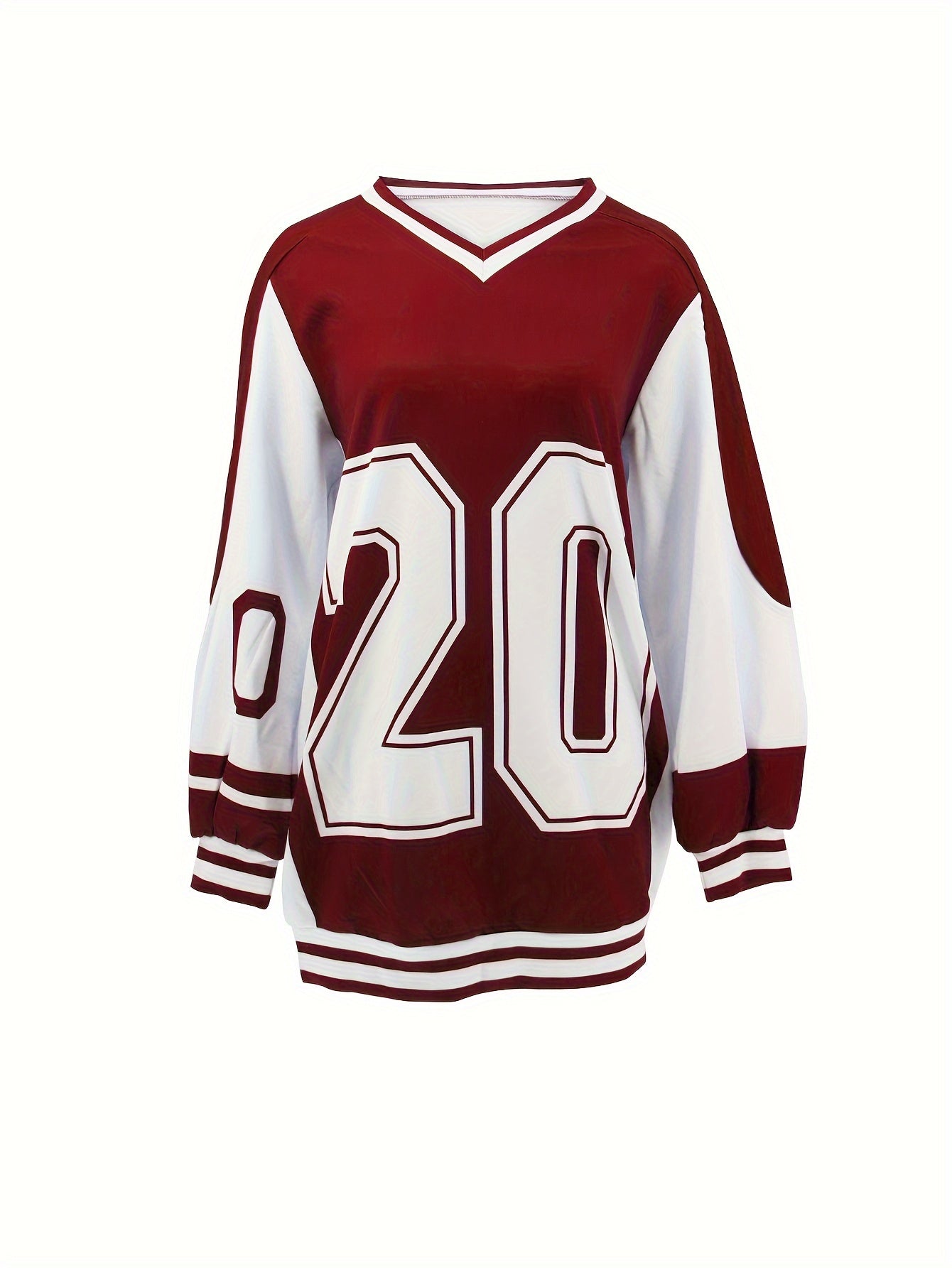 '20' Jersey Style V-Neck Mini Dress