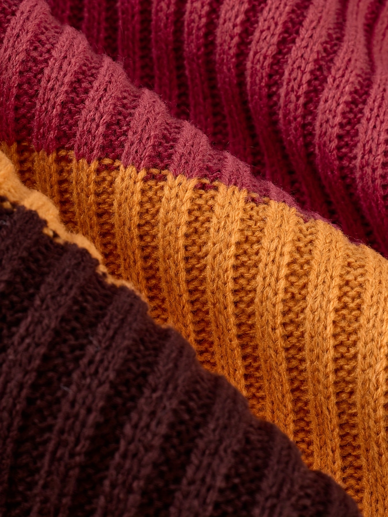 Color Block Ribbed Knit Turtleneck Dress – Sleek, Cozy & Bold