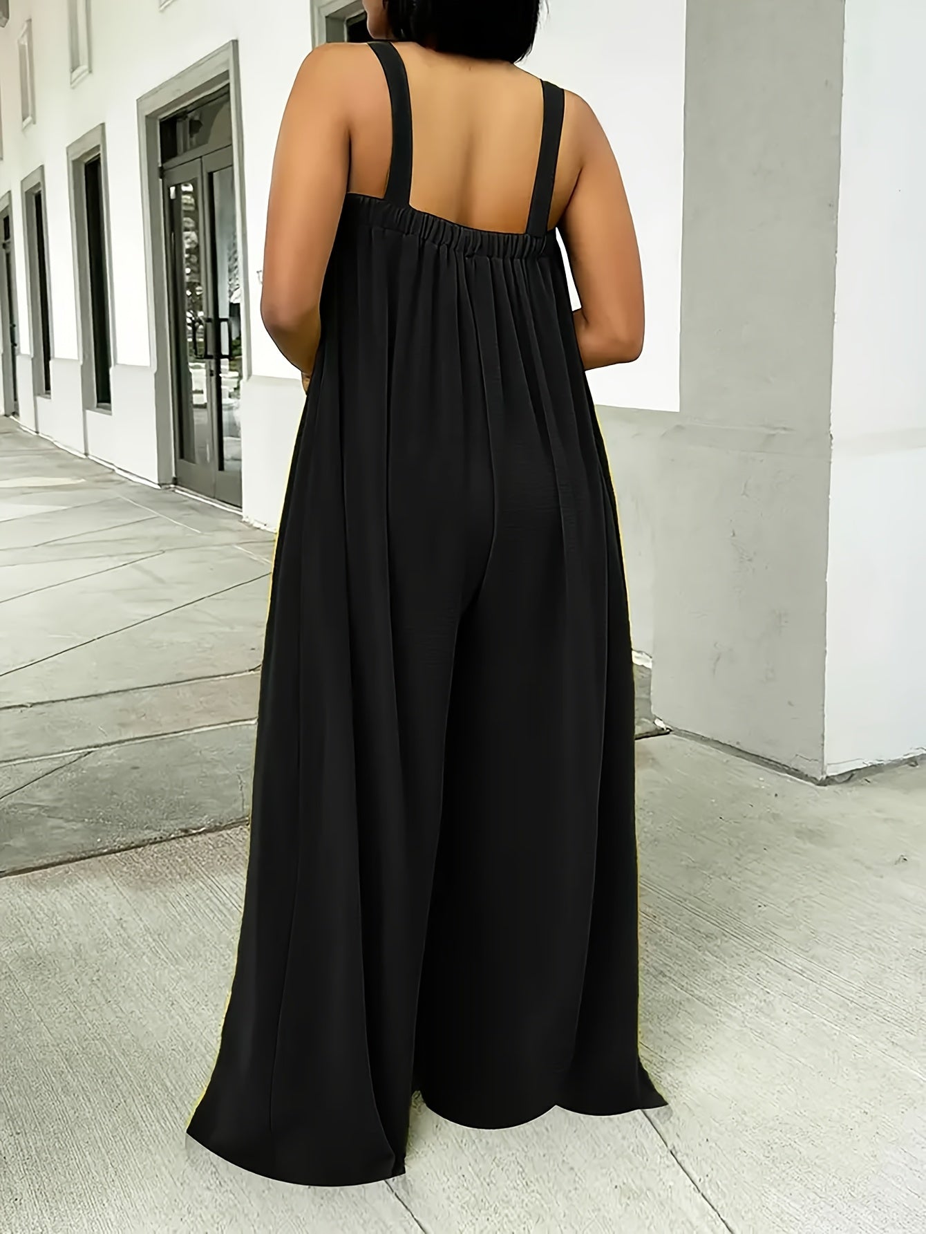 Relaxed Spaghetti Strap Jumpsuit – Effortless, Flowy & Chic