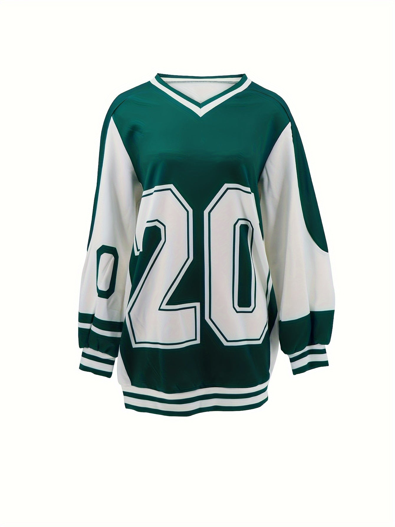 '20' Jersey Style V-Neck Mini Dress