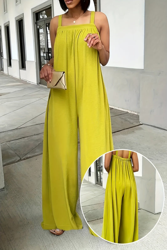 Relaxed Spaghetti Strap Jumpsuit – Effortless, Flowy & Chic