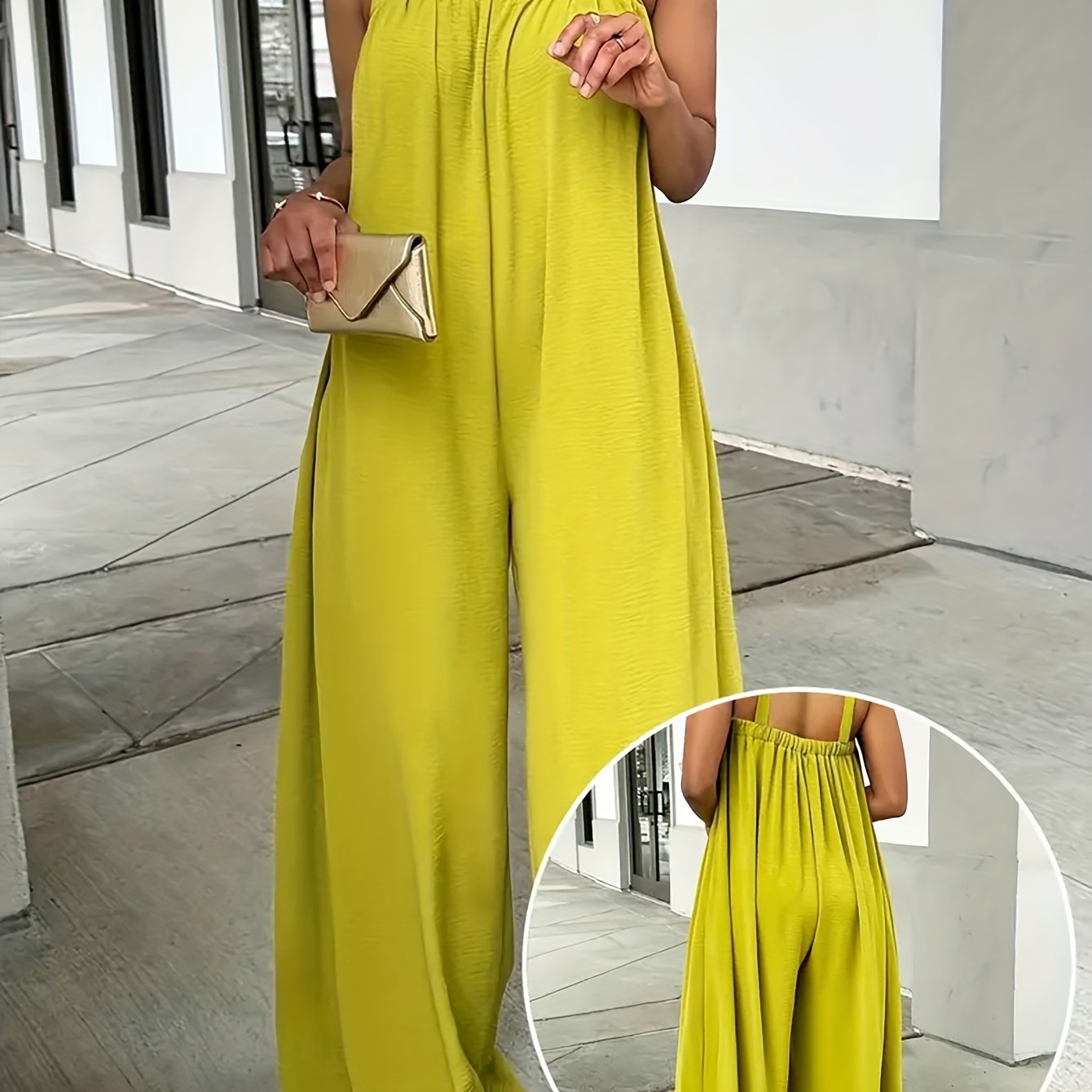 Relaxed Spaghetti Strap Jumpsuit – Effortless, Flowy & Chic