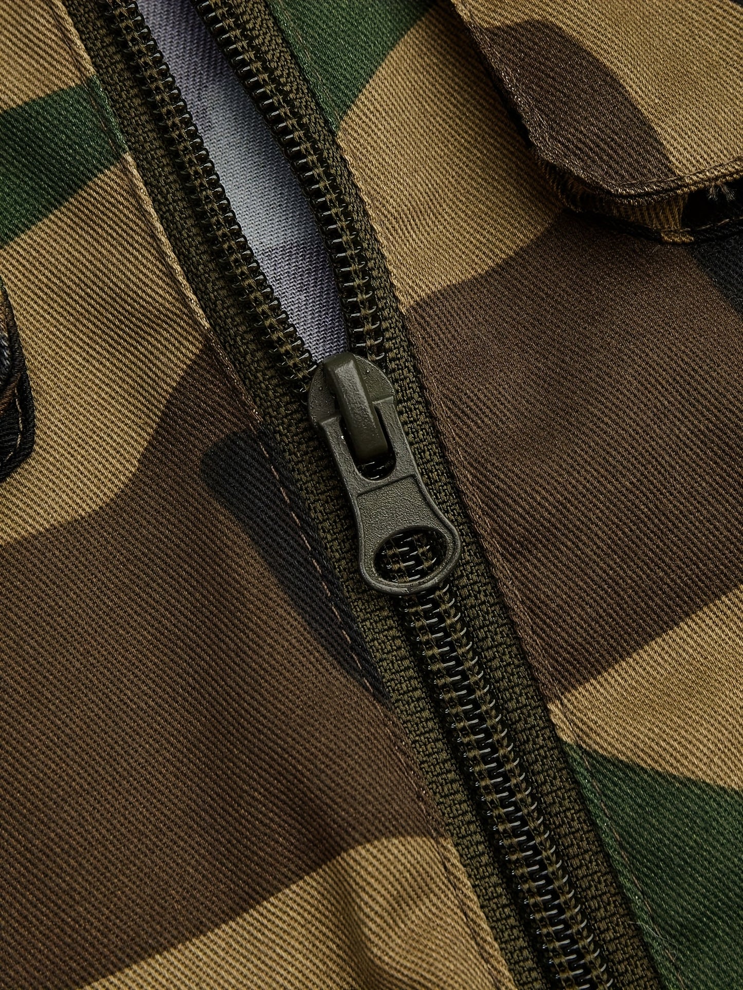 Army Green Cropped Utility Jacket & Tapered Jogger Pants Set