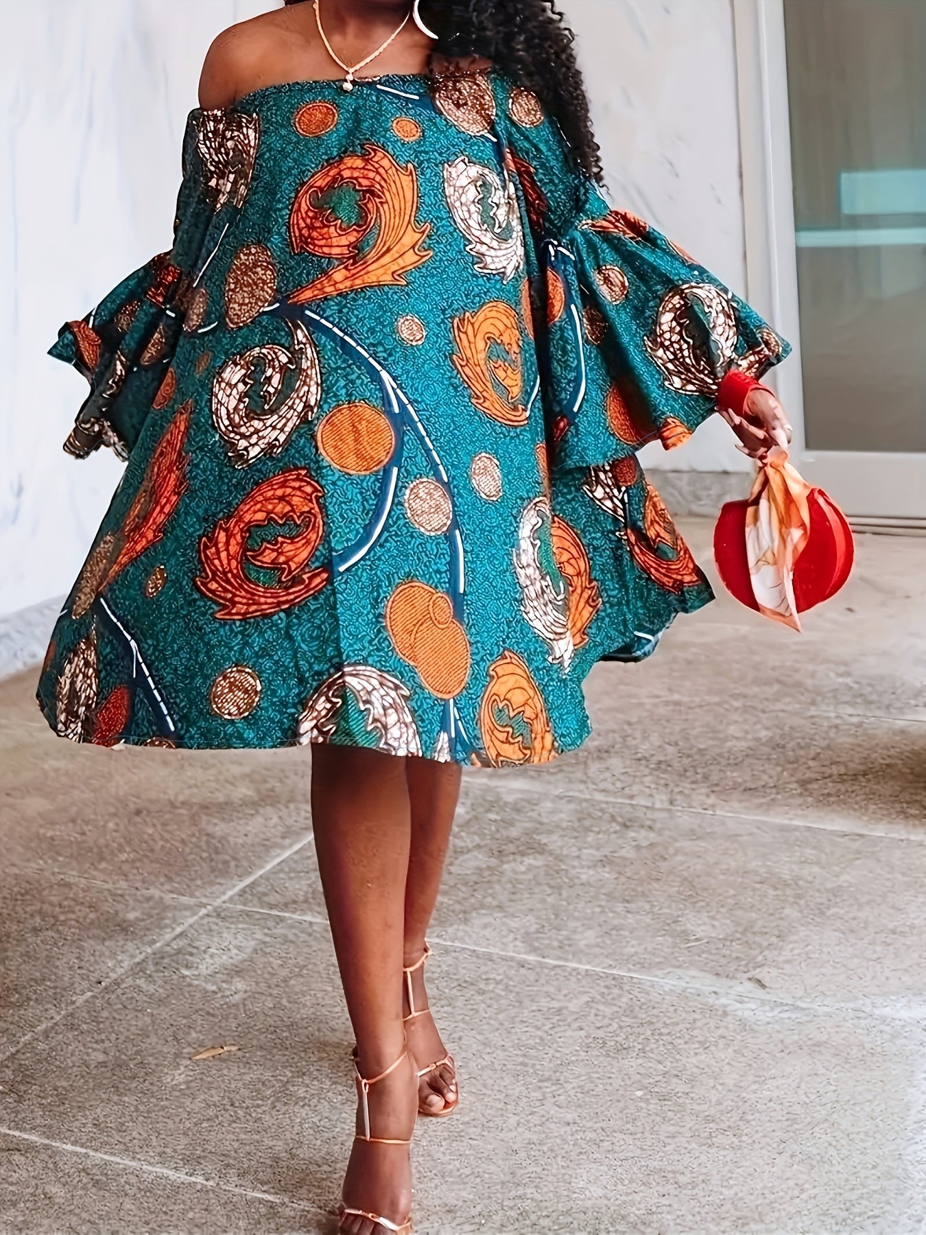 Floral Off-Shoulder Midi Dress – Romantic, Flowy & Feminine
