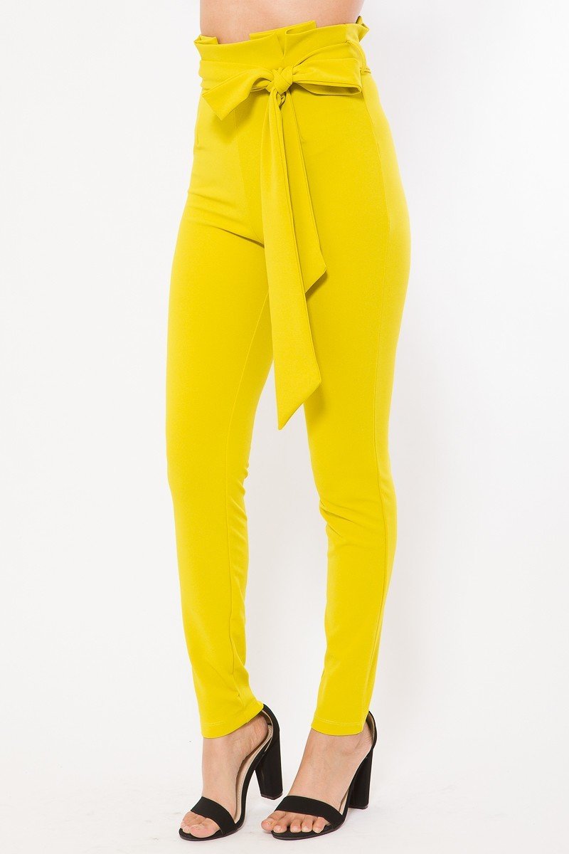 High waist fashion skinny pants by Toshe Women's Fashions, shown in black with a close-up of the fitted design.