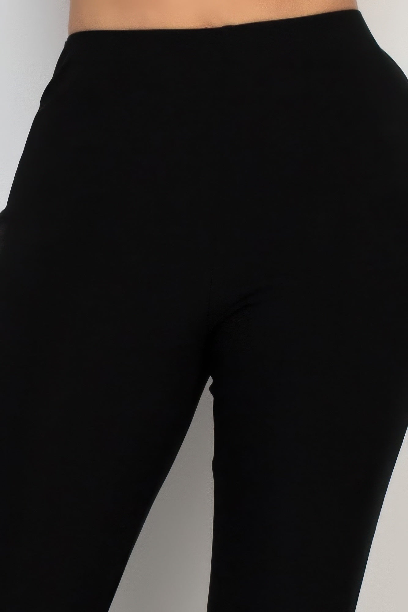 Blue fit and flare elastic casual pants by Toshe Women's Fashions, showing a comfortable, stylish design with a relaxed fit.