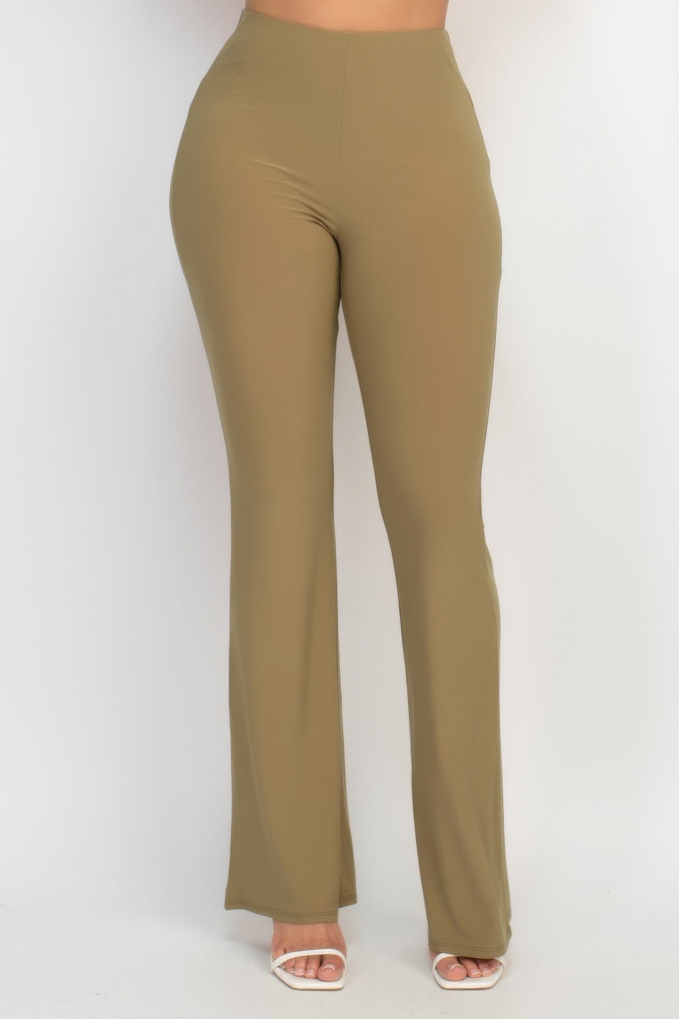 Toshe Women's Fashions fit and flare elastic casual pants in a relaxed fit with a stylish, comfortable design.