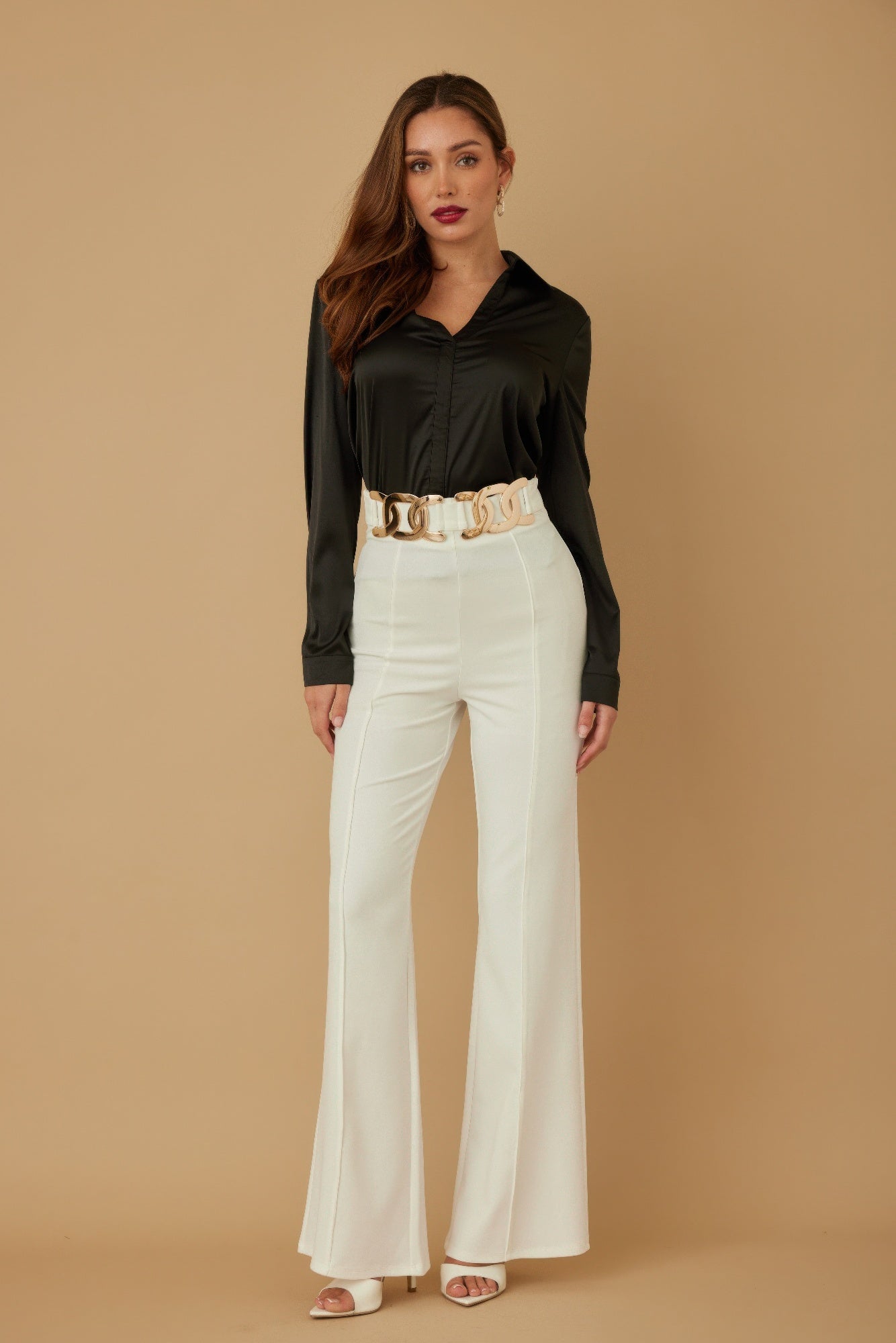 High waist fashion pants by Toshe Women's Fashions, featuring a stylish fit and tailored design, shown in the image.
