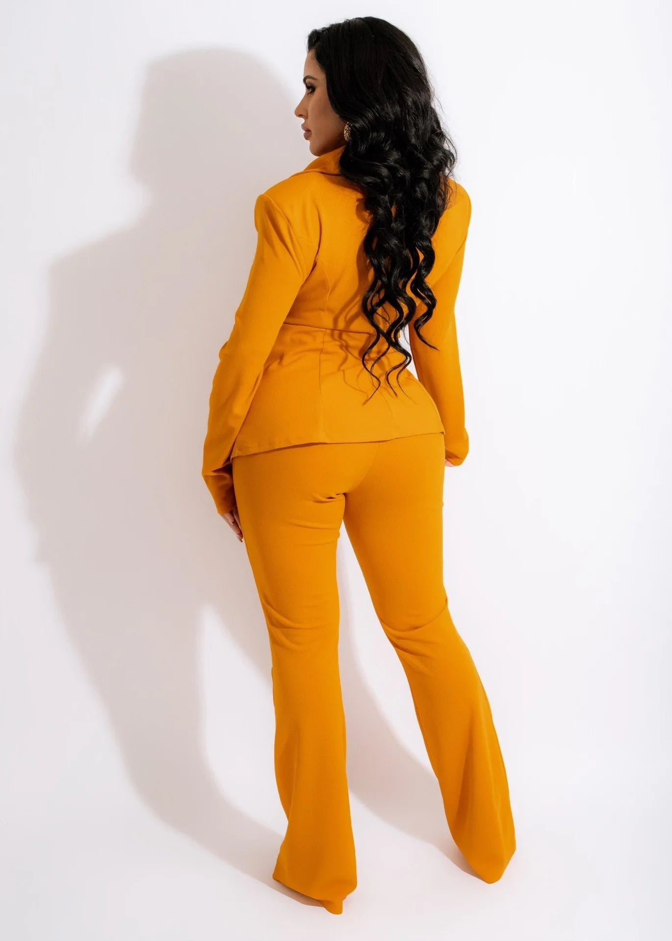 Power Chic Collared Belted Pants Set – Effortless Elegance in Motion