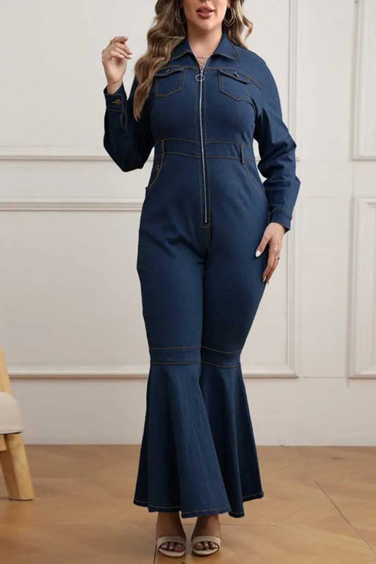 The Brooklyn Denim Sculpt Jumpsuit