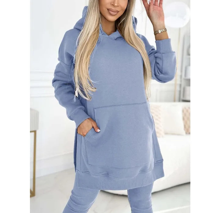 Hooded Sweatshirt and Pants Set