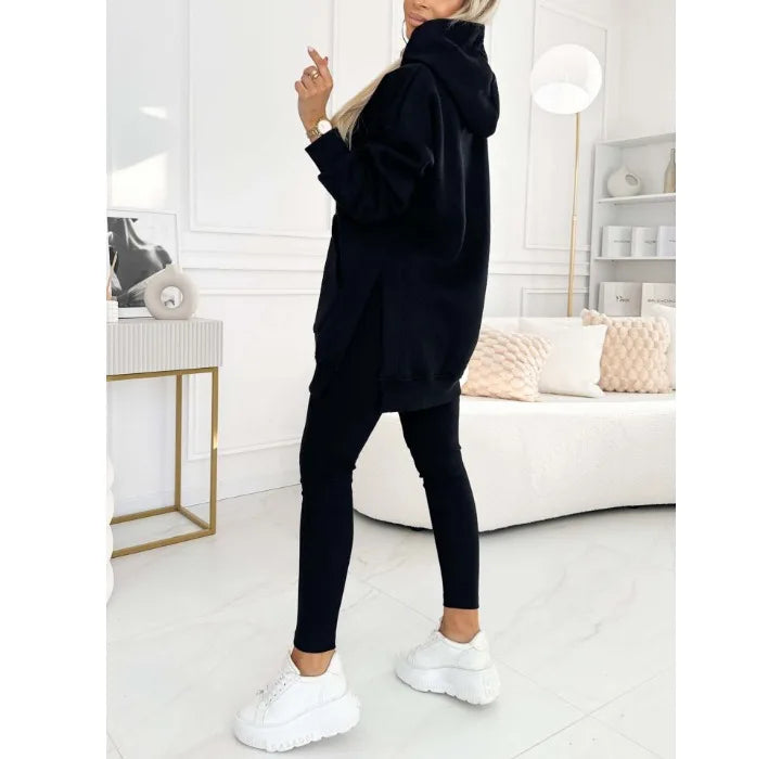 Hooded Sweatshirt and Pants Set