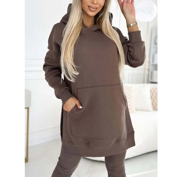 Hooded Sweatshirt and Pants Set