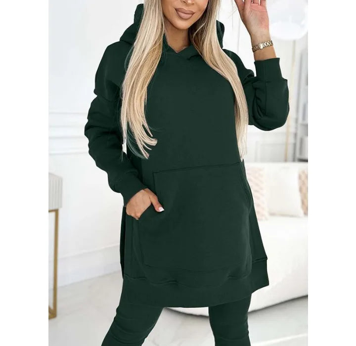 Hooded Sweatshirt and Pants Set