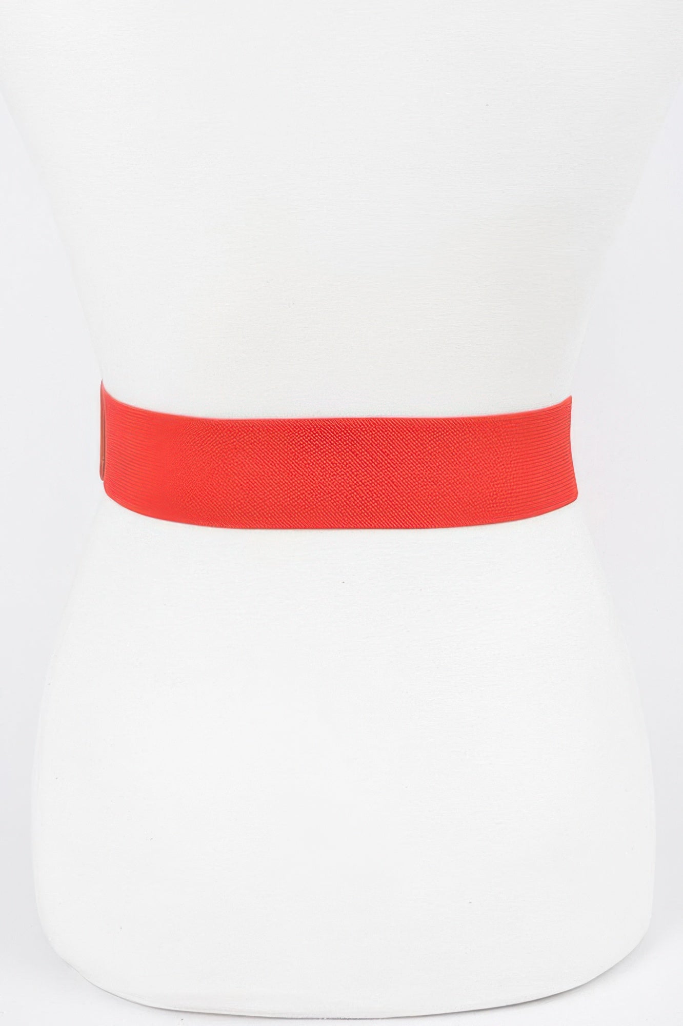 MetallicTwo buckle elastic belt from Toshe Women's Fashions, featuring shiny metal accents and a flexible, stylish design.