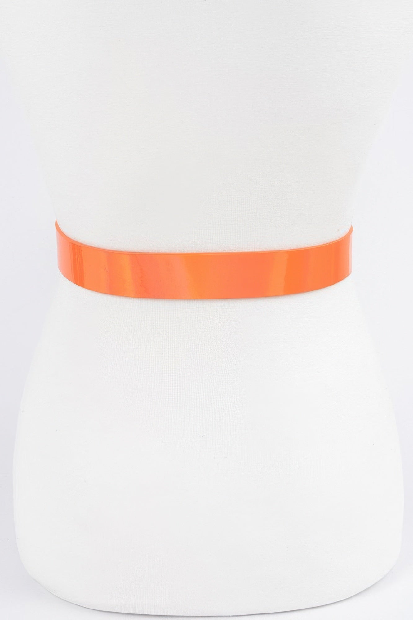 Hologram metallic belt from Toshe Women's Fashions featuring shiny, reflective material and adjustable buckle detail.