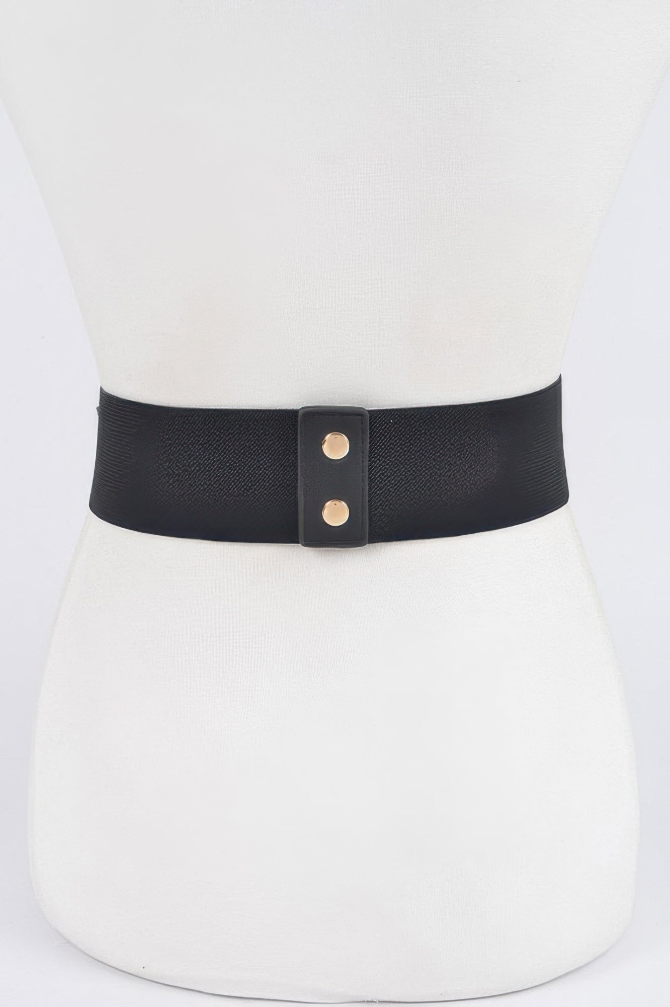 Toshe Women's Fashions rhinestone link elastic belt with sparkling rhinestones and stretchy design over a neutral background.