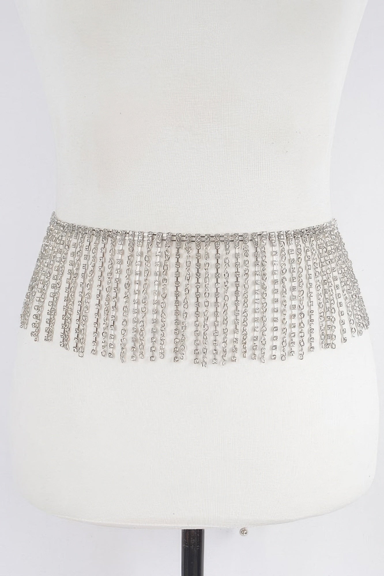 Shiny rhinestone curtain belt by Toshe Women's Fashions featuring sparkling embellishments and a stylish design.