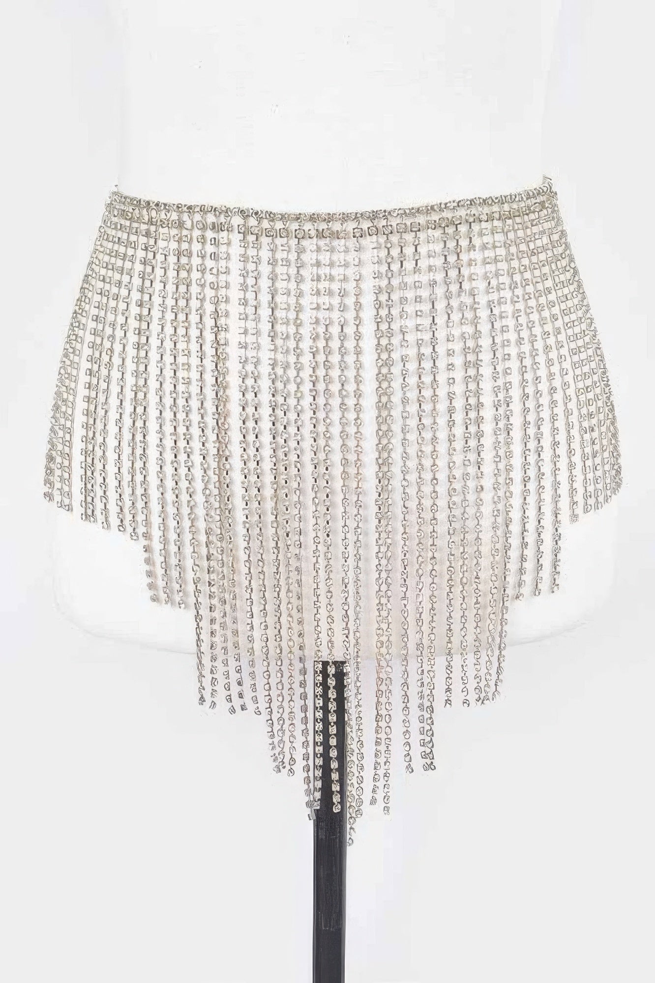 Rhinestone belt with decorative fountains design from Toshe Women's Fashions, showcasing sparkling embellishments and intricate details.