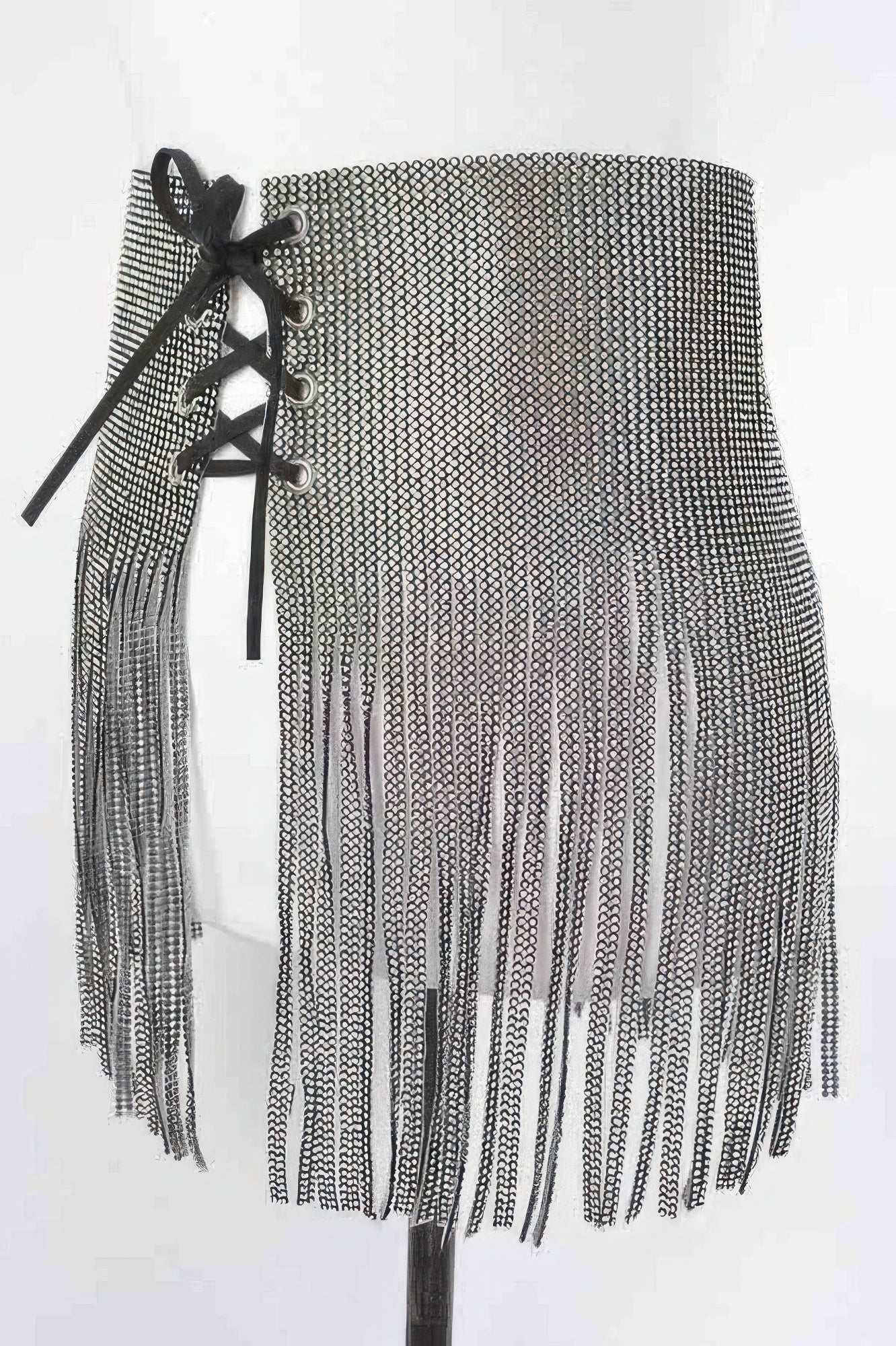 Rhinestone fringe belt by Toshe Women's Fashions featuring sparkling rhinestones and flowing fringe for stylish accessories.