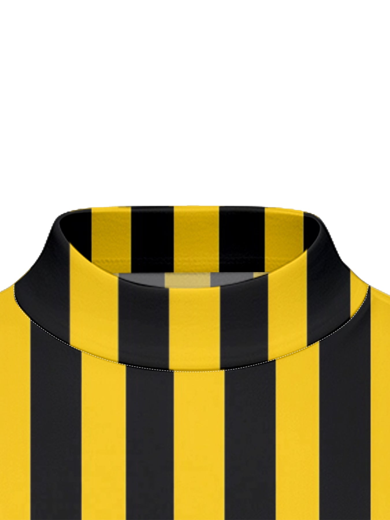 Yellow & Black Vertical Stripe Pants Set – Short Sleeve Top and Trouser Co-ord