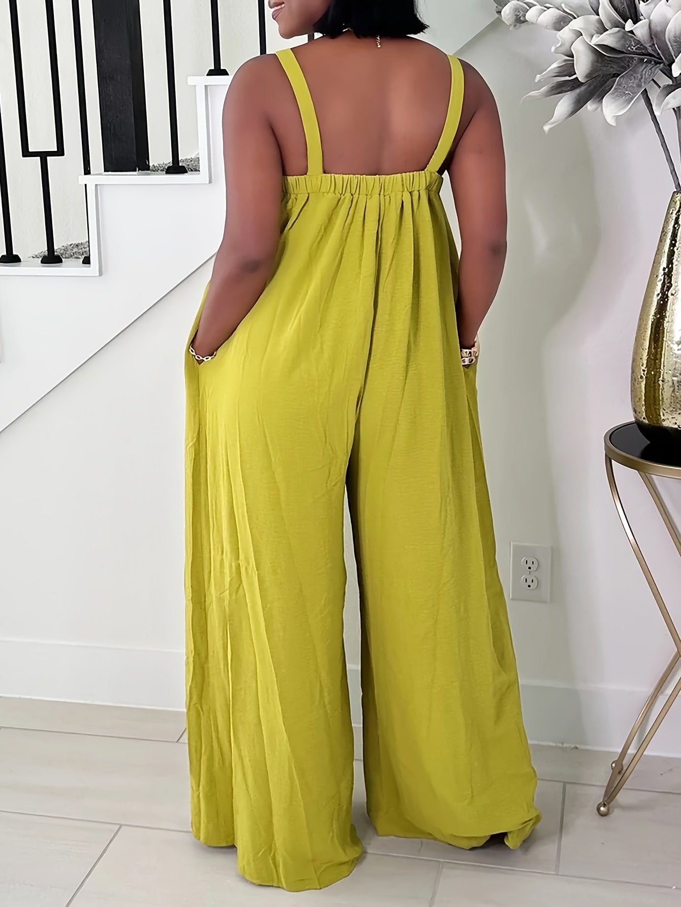 Relaxed Spaghetti Strap Jumpsuit – Effortless, Flowy & Chic