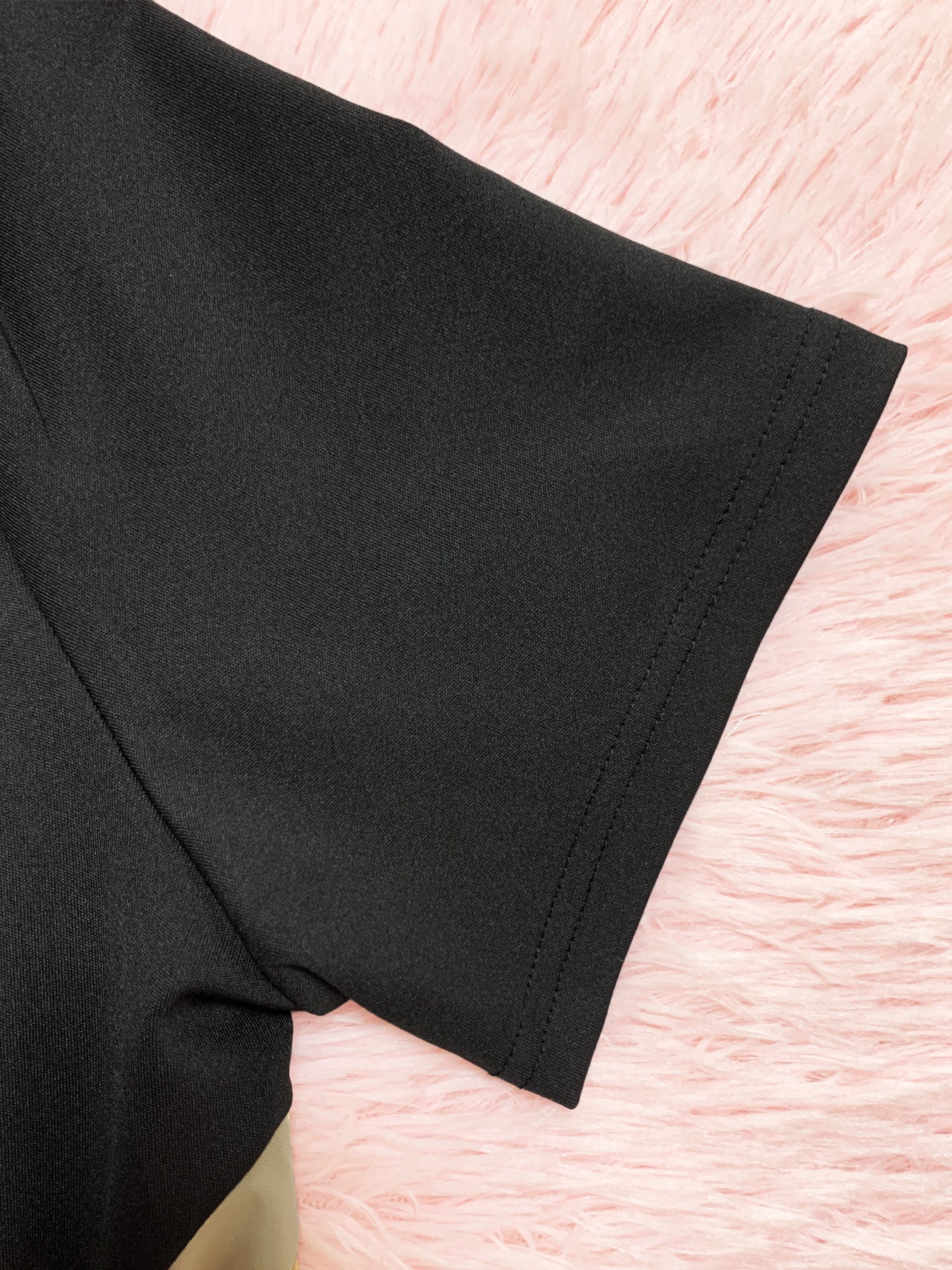 Colorblock Flared-Hem Midi Dress – Chic Panelled One-Piece with Movement