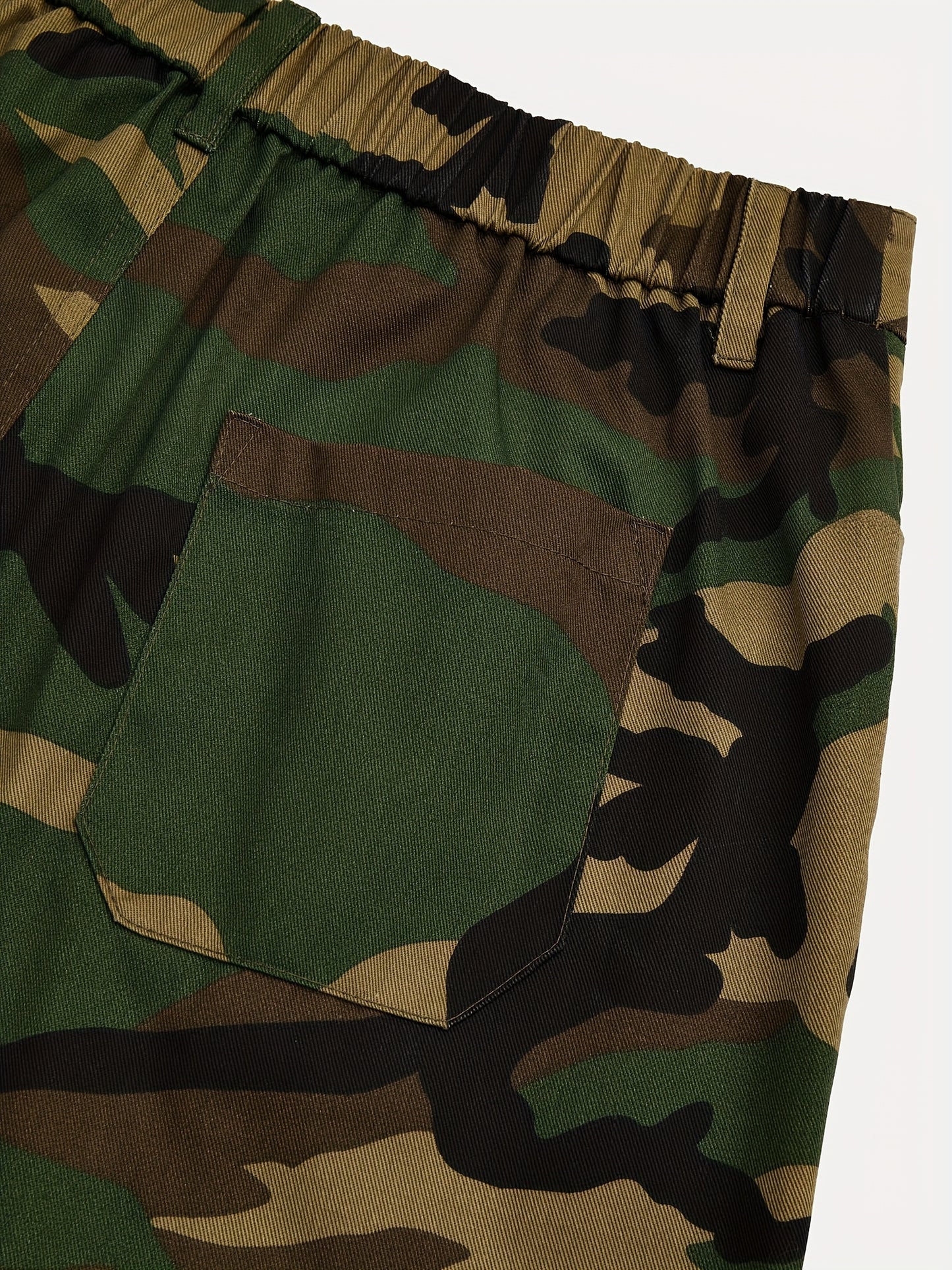 Army Green Cropped Utility Jacket & Tapered Jogger Pants Set