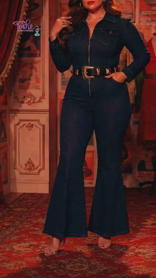 The Brooklyn Denim Sculpt Jumpsuit